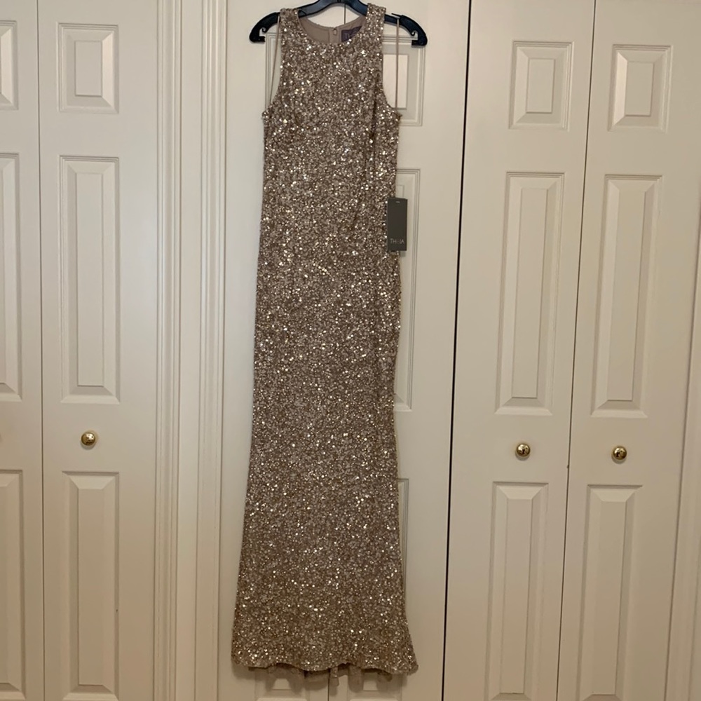 Theia Sequined Gown